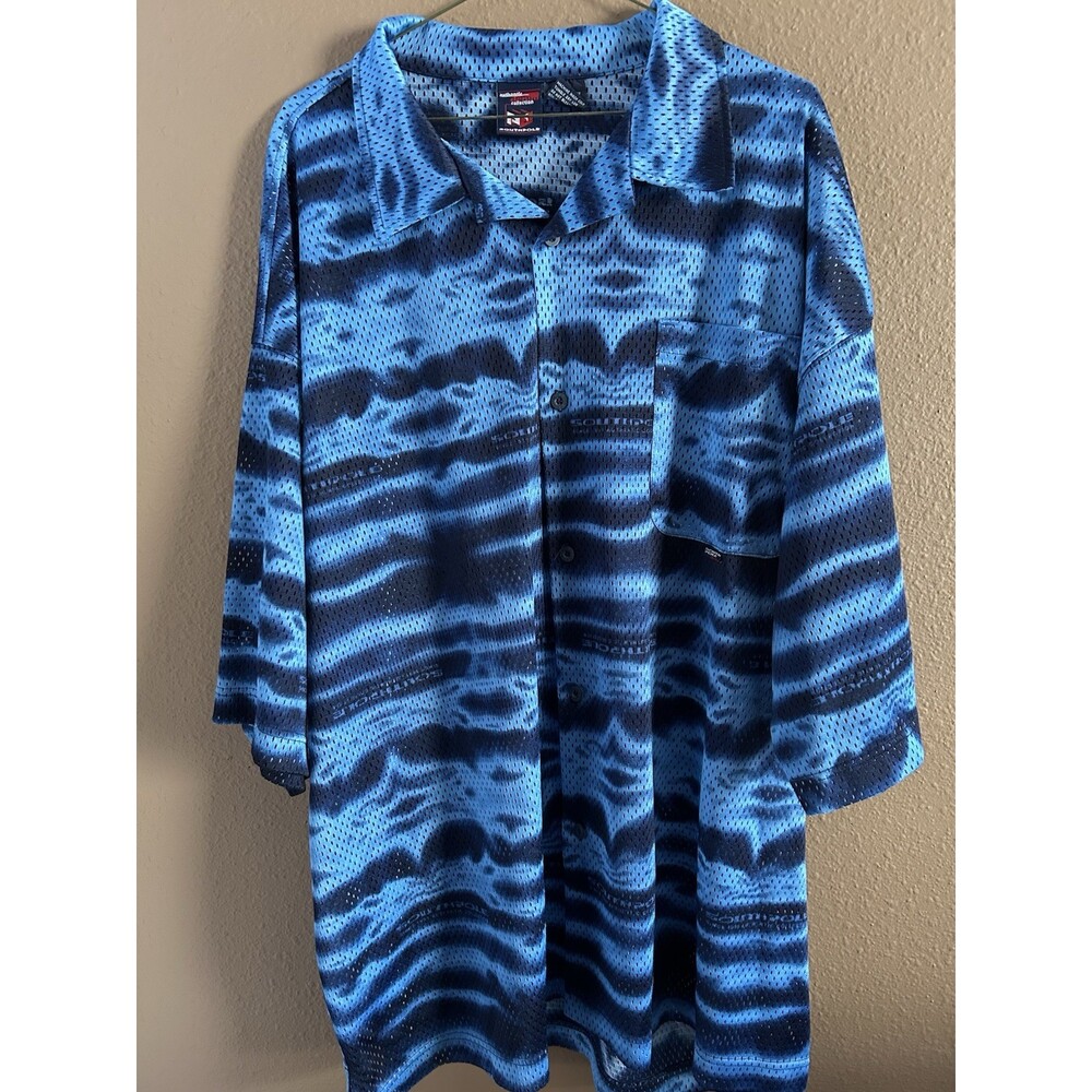 South Pole 2XL Short Sleeve Button Down Shirt Urban Hip Hop Streetwear Size XXL